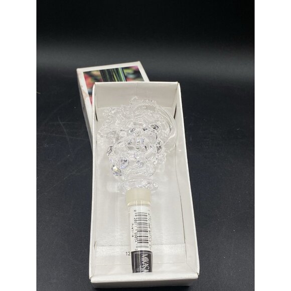 Mikasa Wine Bottle Stopper Austrian Lead Crystal Fruit Collection Grapes Leaves - Picture 2 of 10